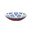 Blue Block Print Bowl, Large Cheap