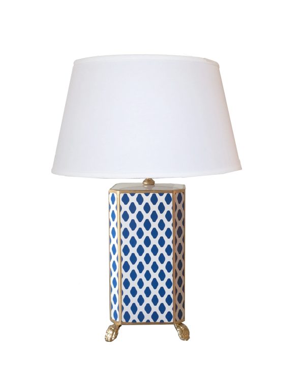 Navy Parsi Lamp with Shade Hot on Sale