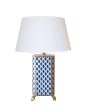 Navy Parsi Lamp with Shade Hot on Sale