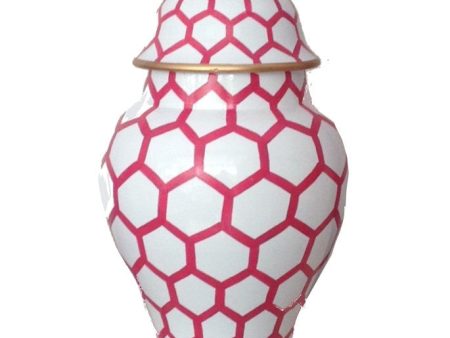 Ginger Jar, Small in Pink Mesh Cheap