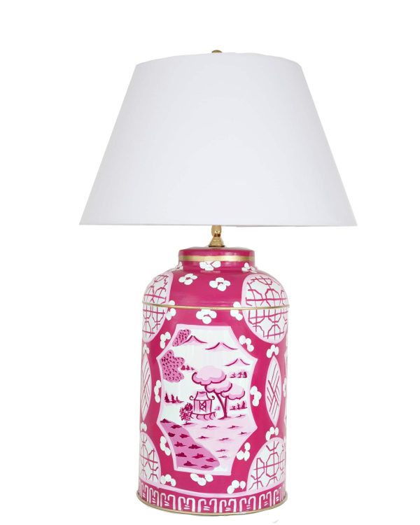 Canton in Pink Tea Caddy Lamp Fashion