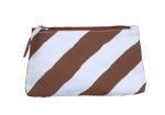 Brown Stripe Travel Bag, Small on Sale