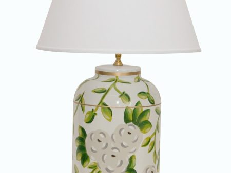 White Chintz Tea Caddy Lamp Fashion