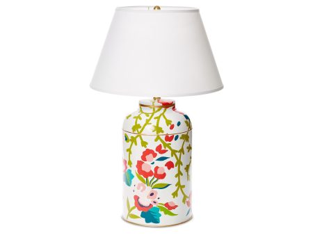 Summer Chintz Tea Caddy Lamp Online now