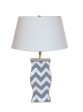 Grey Bargello Lamp For Cheap