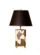 Cowhide Lamp with Shade on Sale