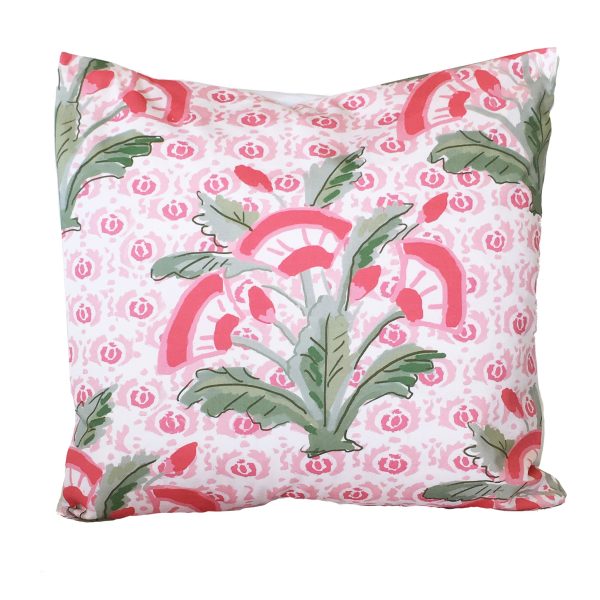 Mughal Fleur in Pink 22  Pillow Discount