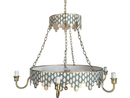 Parsi in Grey Chandelier For Sale