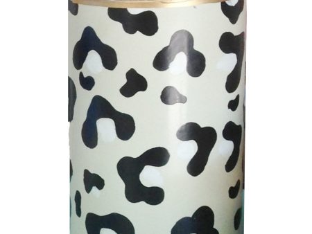 White Leopard  Pen Cup For Sale