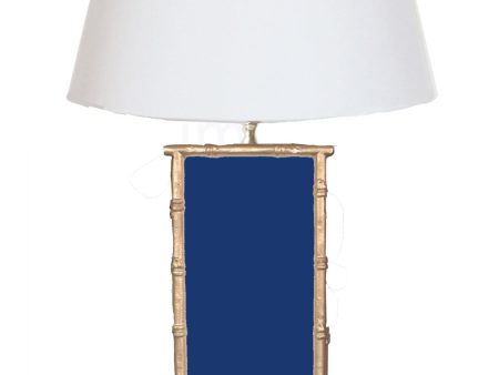 Bamboo in Navy Lamp Sale