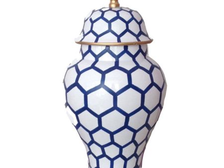 Ginger Jar, Small in Blue Mesh Discount