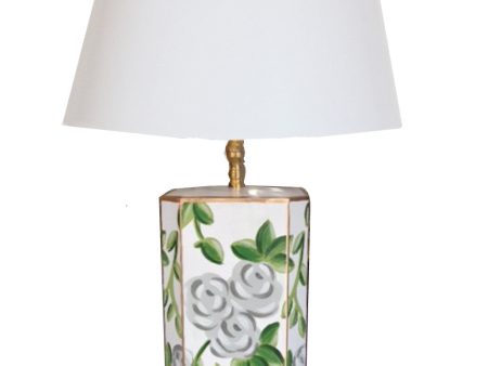 White Chintz Lamp, Small Sale