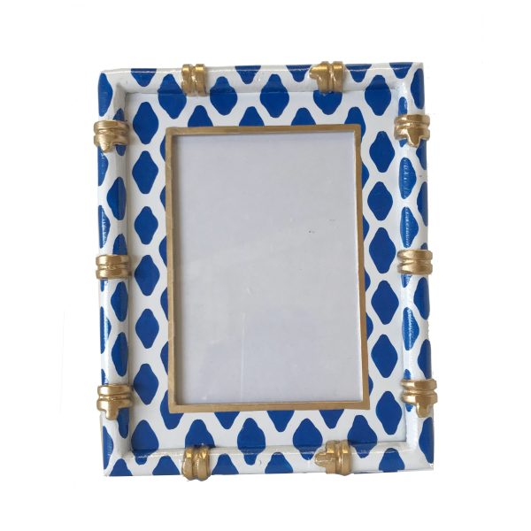 Bamboo Frame in Parsi Navy For Sale