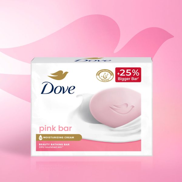 Dove Pink Beauty Bathing Bar - For Even Toned Glow | 3x125g Online Sale