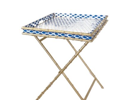 Parsi Navy bamboo Cocktail Table on Sale