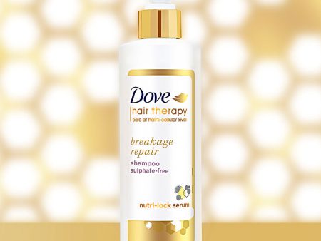 Dove Hair Therapy Breakage Repair Sulphate-Free Shampoo, No Parabens & Dyes, With Nutri-Lock Serum, 380ml on Sale