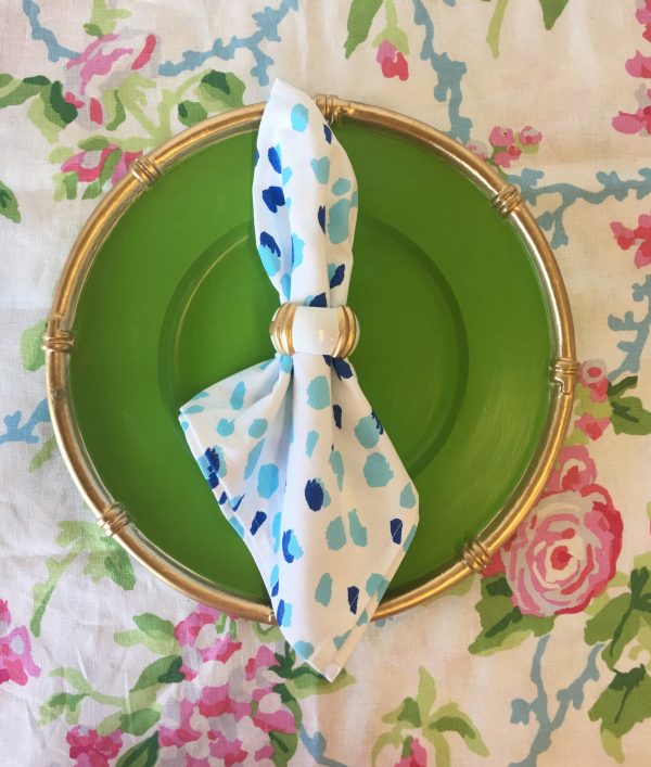 Fleck Napkin in Blue Set of 4 Online