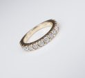 Helzberg 14k Yellow Gold 1ct Diamond Half Eternity Band Ring Size 6 RG3436 Supply