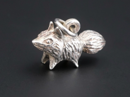 James Avery Wild Fox Charm 3D Sterling Silver 7 8  HTF Retired Uncut CHS1698 For Cheap