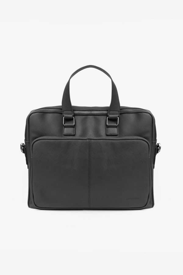 Borsa 24h in saffiano nera on Sale