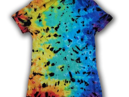 Rainbow Leopard V-Neck - Women s L Online now