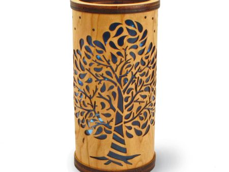 Cherry Veneer Column Light - Tree For Discount