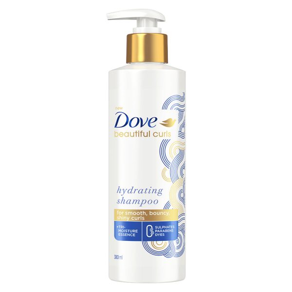 Dove Beautiful Curls Sulphate Free Shampoo 380ml, For Curly Hair For Sale