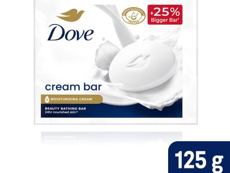 Dove Cream Beauty Bathing Bar - With Nutrient Serum for 24 hr Nourished Skin | 3x125g Online Hot Sale