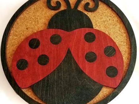 Wood & Cork Trivets - Lady Bug Online Sale