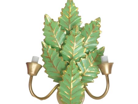 Margot Sconce in Green Hot on Sale