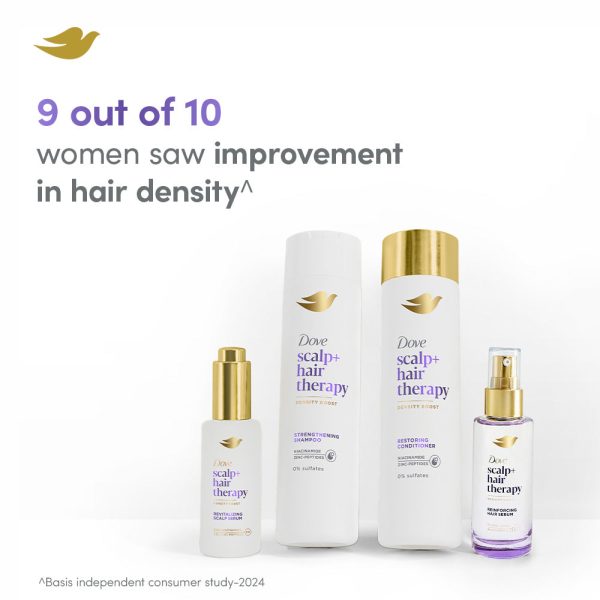 Dove Scalp+Hair Therapy Density Boost Reinforcing Hair Serum with 1% Pro-Lipids & Multi-peptides Online Hot Sale