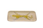 Cream Leopard  Tray, Small For Sale