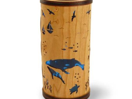 Cherry Veneer Column Light - Ocean For Cheap