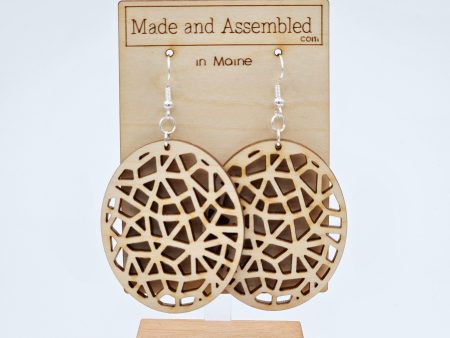 Wooden Earrings - Matrix on Sale