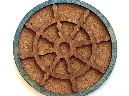 Wood & Cork Coasters - Ships Wheel Supply