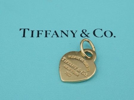 Tiffany & Co Return To Tiffany Heart Tag Charm 18k Yellow Gold CHS2004 Hot on Sale