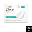 Dove Advanced Sensitive Care Bar with Ceramide nutrient cream, 3x125g Online now