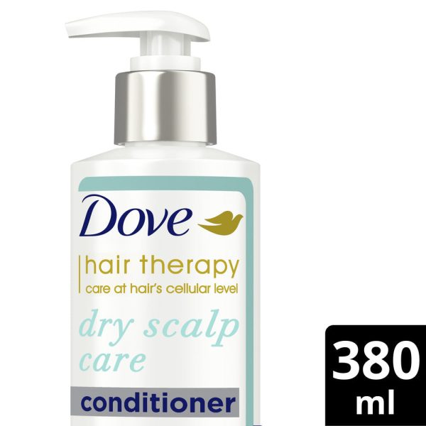 Dove Hair Therapy Dry Scalp Care Moisturizing Conditioner, Sulphate Free, No Parabens & Dyes, With Niacinamide, 380ml Online