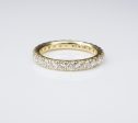 JE Caldwell 18k Gold 1.5ct Natural Diamond Eternity Band Ring Size 6.5 RG3496 Online Sale