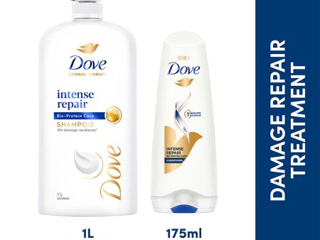 Dove Intense Repair Shampoo 1L & Conditioner 175ml (Combo Pack) Online