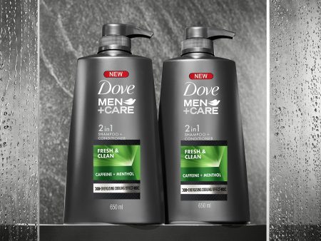 Dove Men+Care Fresh & Clean 2in1 Shampoo+Conditioner Combo, 650ml (Pack of 2) Fashion