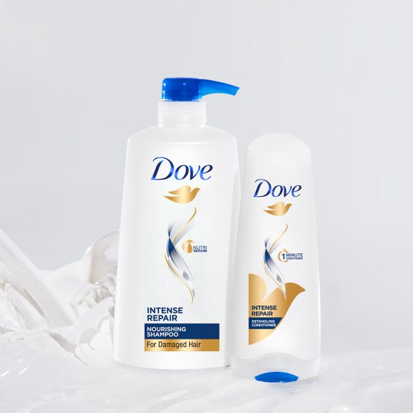 Dove Intense Repair Shampoo 650ml & Conditioner 175ml (Combo Pack) For Discount