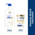 Dove Intense Repair Shampoo 650ml & Dove 10 in 1 Deep Repair Treatment Hair Mask 120 ml, for damaged hair (Combo Pack) Online Hot Sale