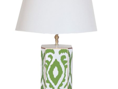 Green Ikat Lamp Cheap