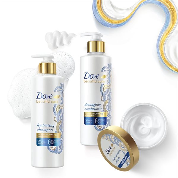 Dove Beautiful Curls Shampoo 380ml, Conditioner 380ml & Hair Mask 300ml (Combo Pack) For Cheap