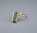 Trisko Tourmaline Ring 14k Yellow Gold Sculpture Modernist Size 6.5 RG4377 Supply