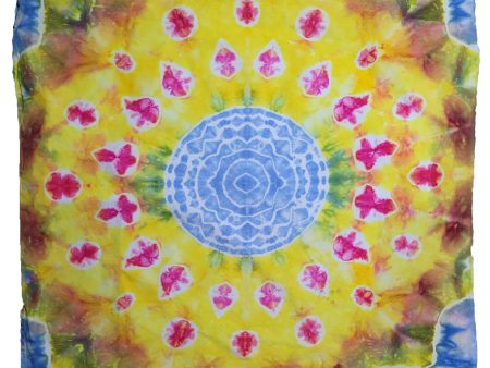 Yellow, Cyan, fMagenta - Mandala 3ft x 3ft For Cheap