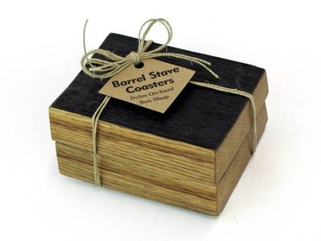 Barrel Stave Coaster Set Online Hot Sale