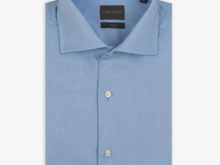 Camicia oxford celeste slim Supply