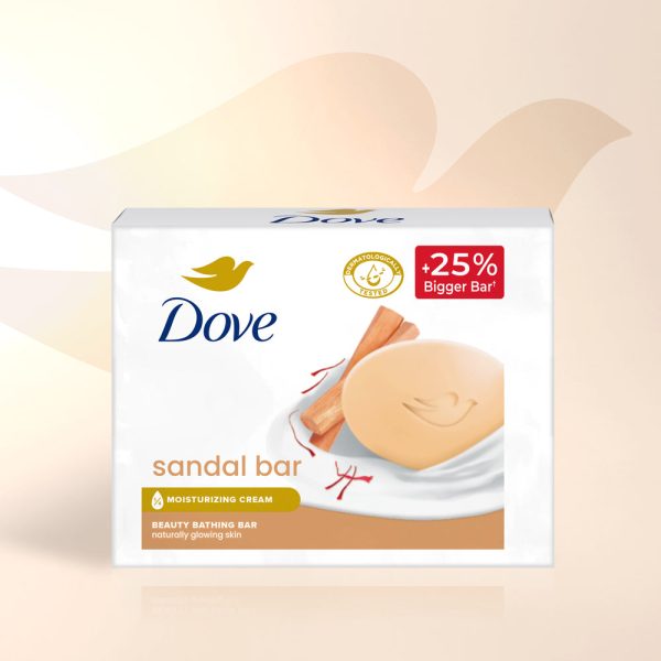 Dove Sandal Beauty Bathing Bar - For Natural Glowing Skin | 3x125g Online Sale